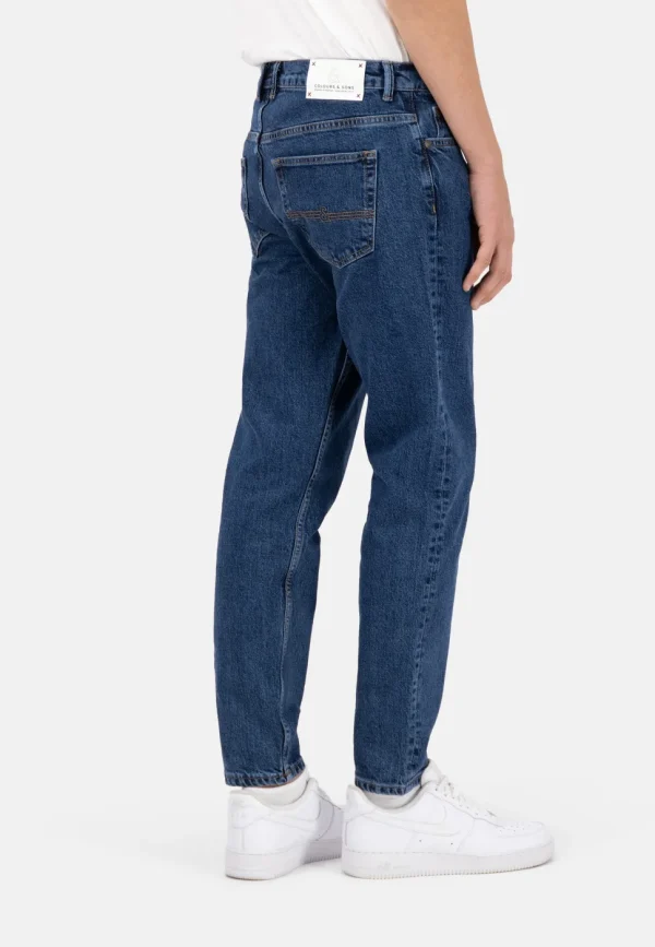 Denim Cropped Stretch - Dark Blue