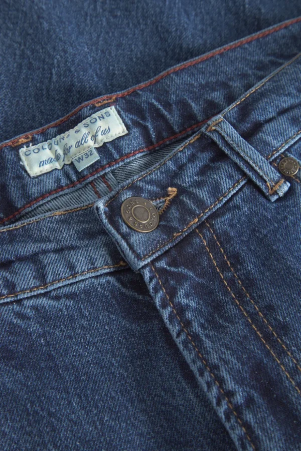 Denim Cropped Stretch - Dark Blue