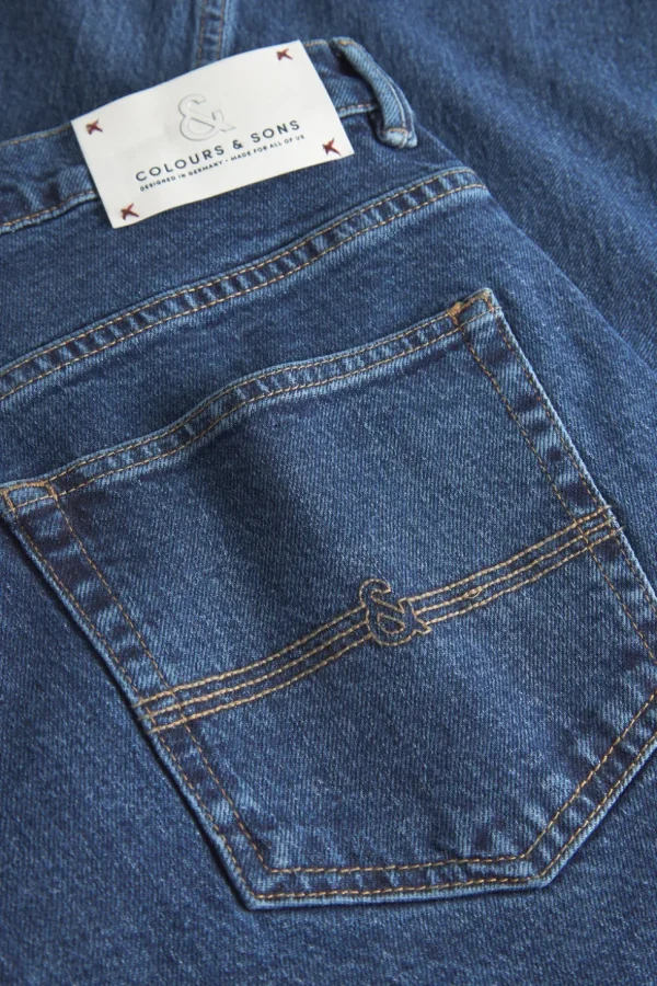Denim Cropped Stretch - Dark Blue