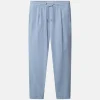 Leinen Hose - Vintage Blue