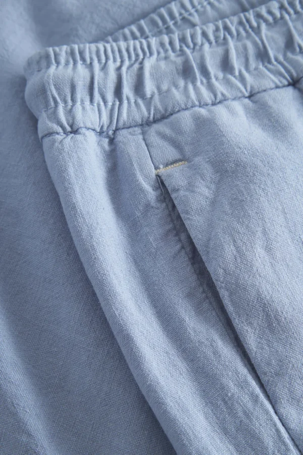 Leinen Hose - Vintage Blue