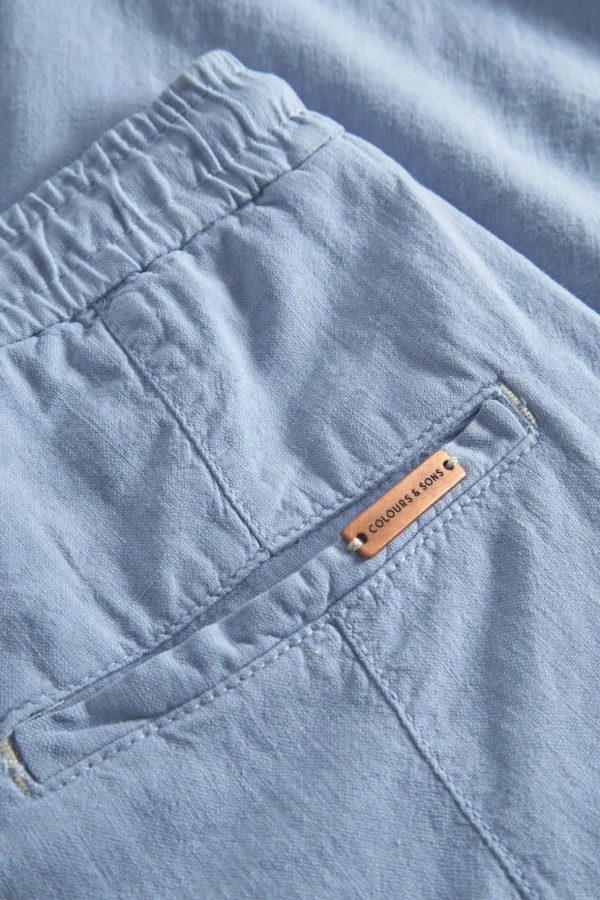Leinen Hose - Vintage Blue