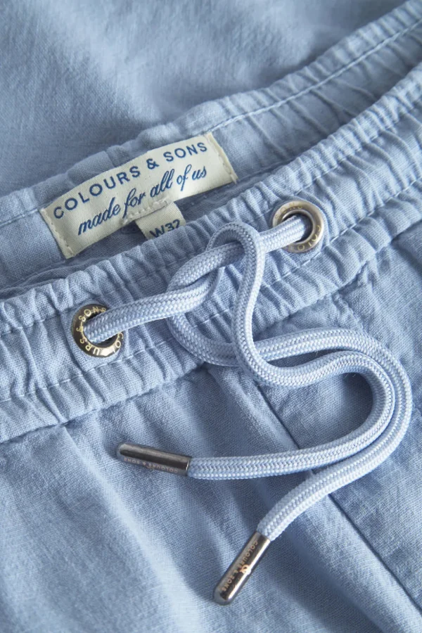 Leinen Hose - Vintage Blue